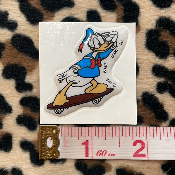 DISNEY Mickey Minnie Donald Duck Pluto Vintage Puffy Sticker Collectible 80s - Picture 14 of 17